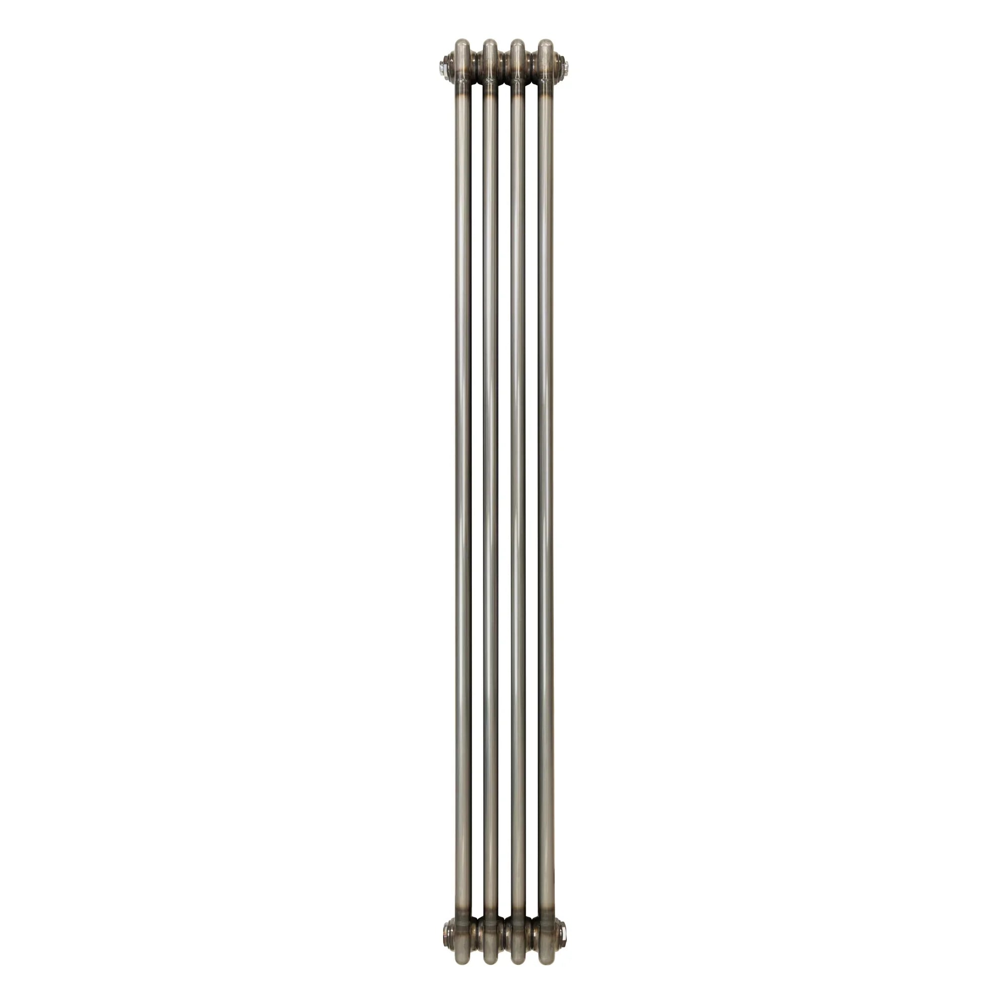 Traditional 3 Column Radiator - 1500 x 200mm - Raw Metal