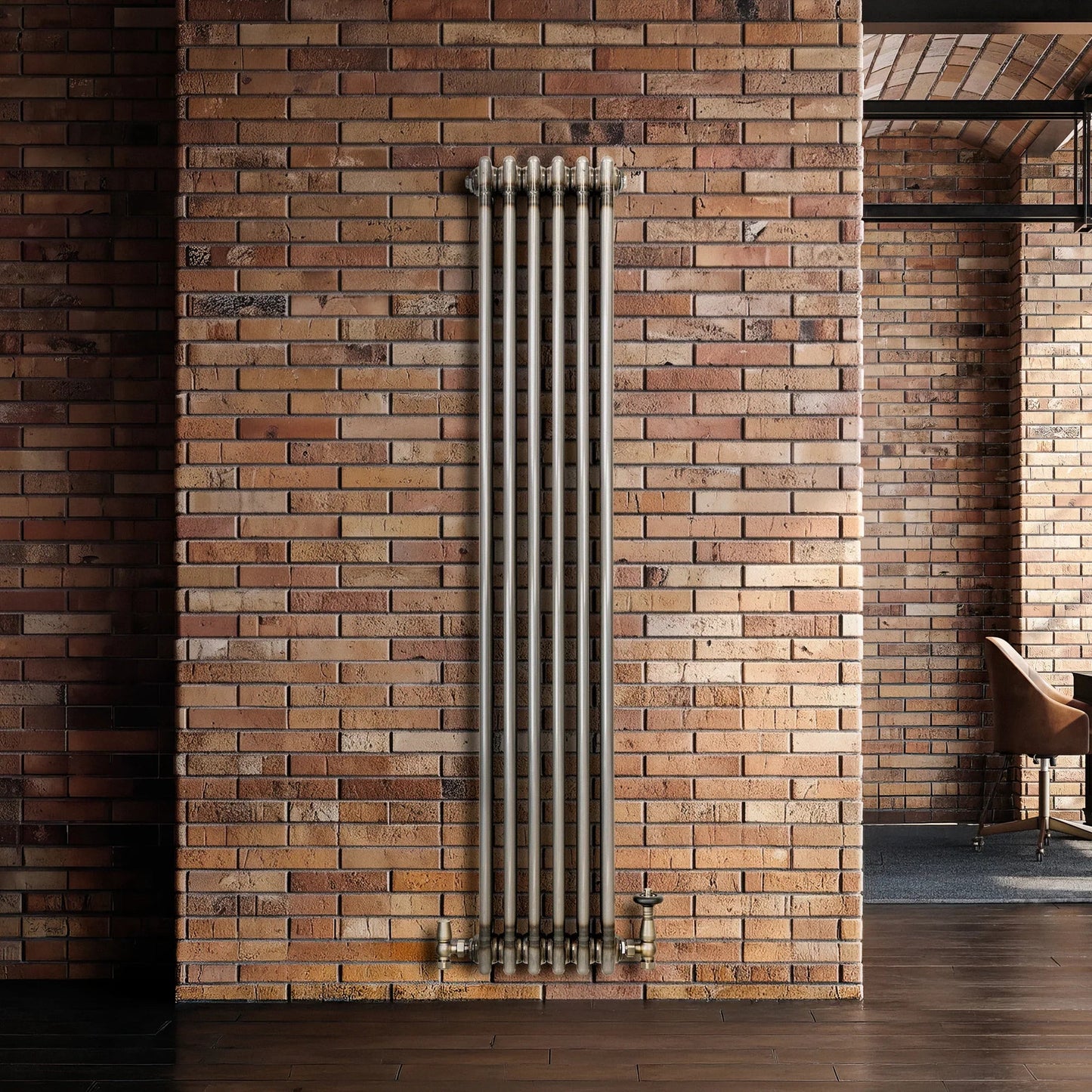 Traditional 3 Column Radiator - 1500 x 290mm - Raw Metal
