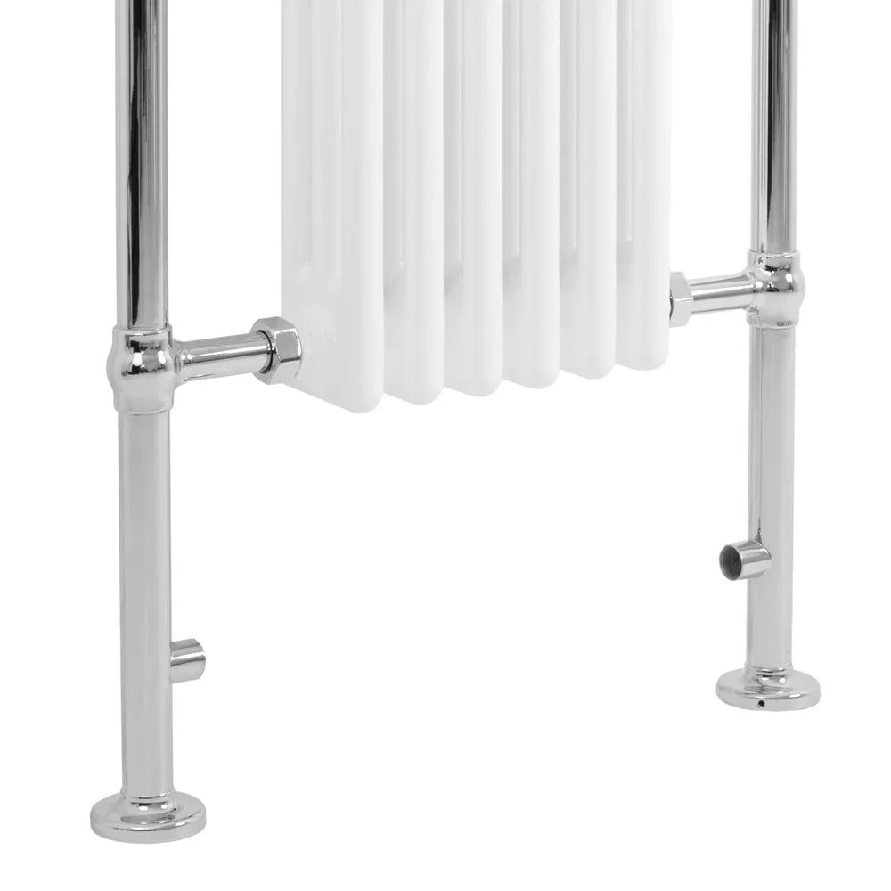 Traditional Heated Towel Rail Radiator – 950mm x 570mm – White