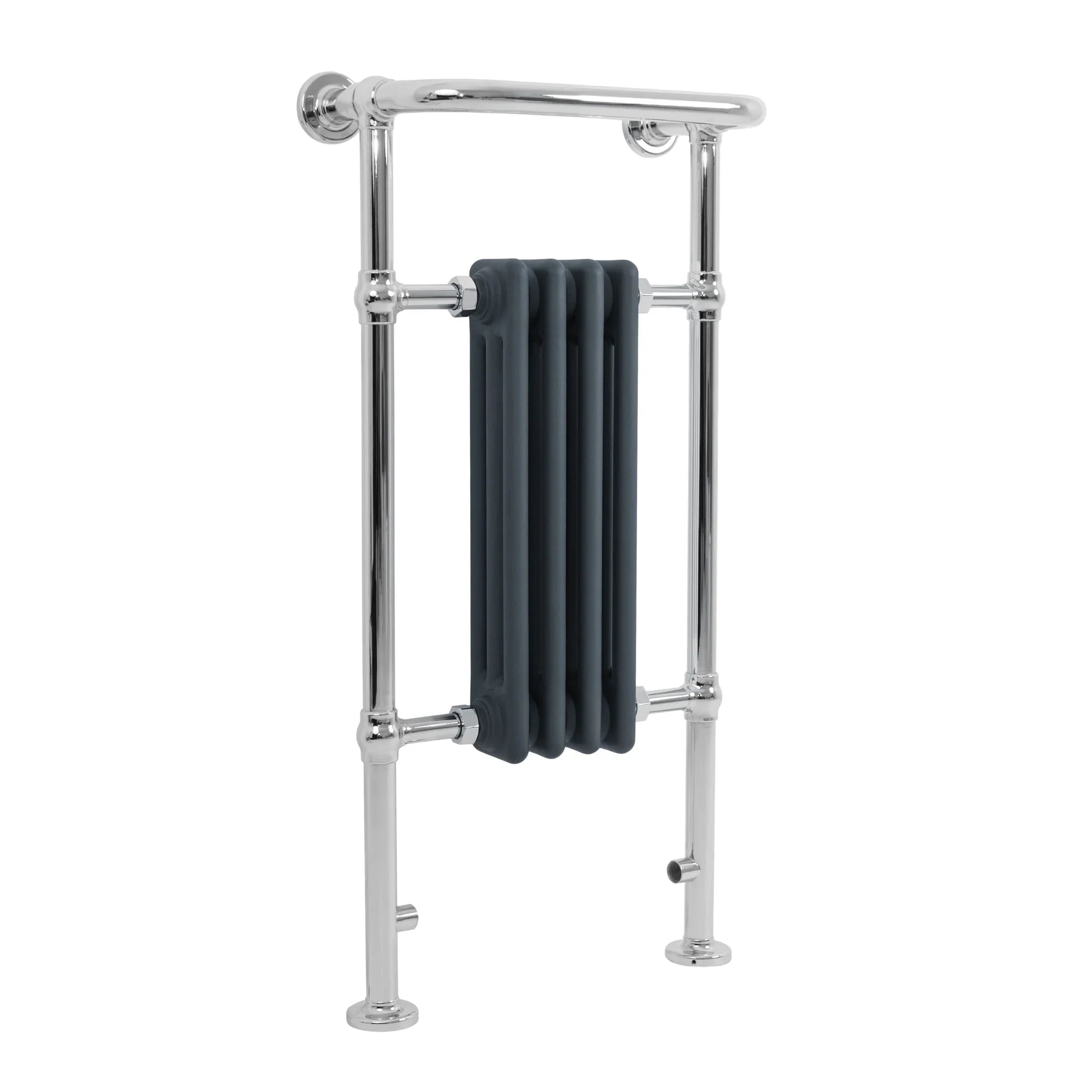 Traditional Heated Towel Rail Radiator – 950mm x 480mm – Anthracite Grey