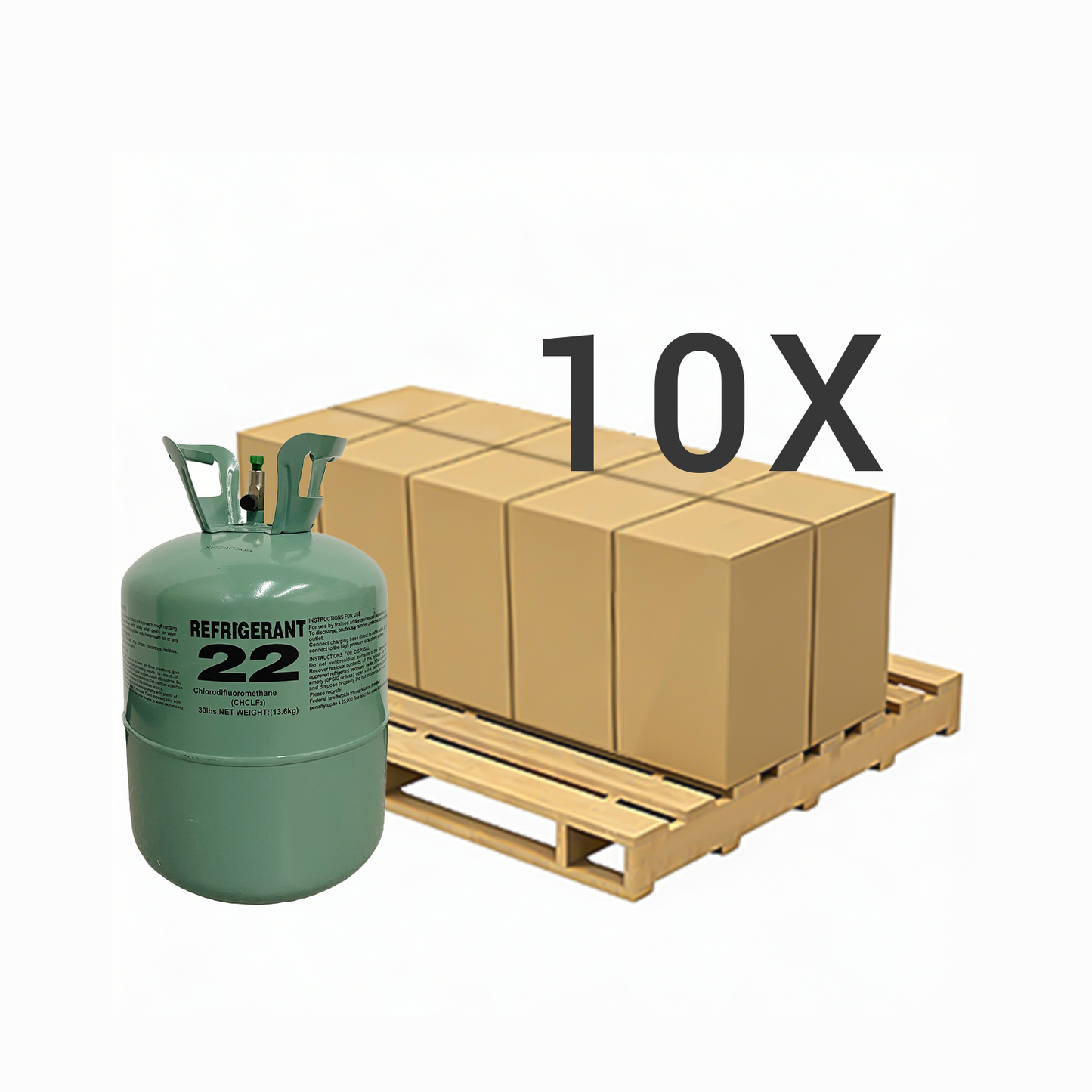 30LB R22 (R-22) Refrigerant Gas  | 40 Cylinders