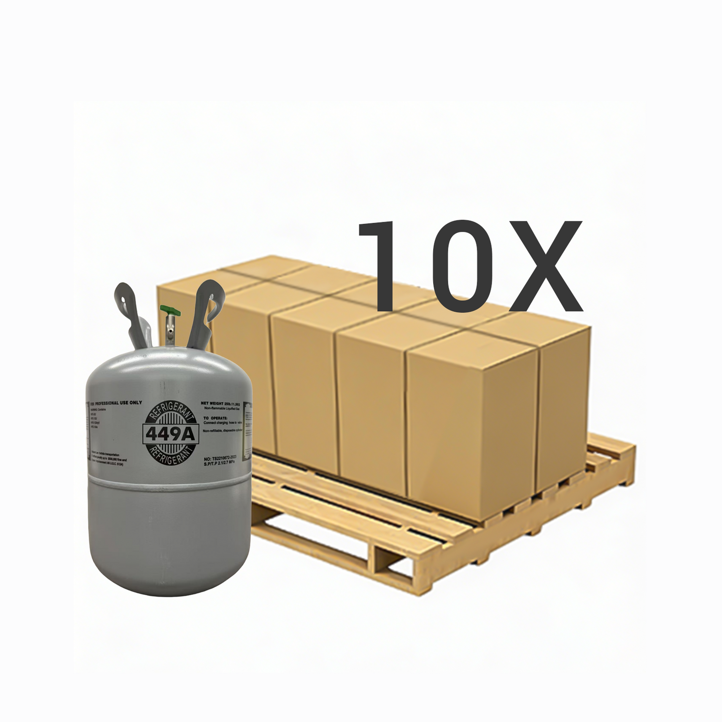 25LB R449A (R-449A) Refrigerant Gas |30 Cylinders