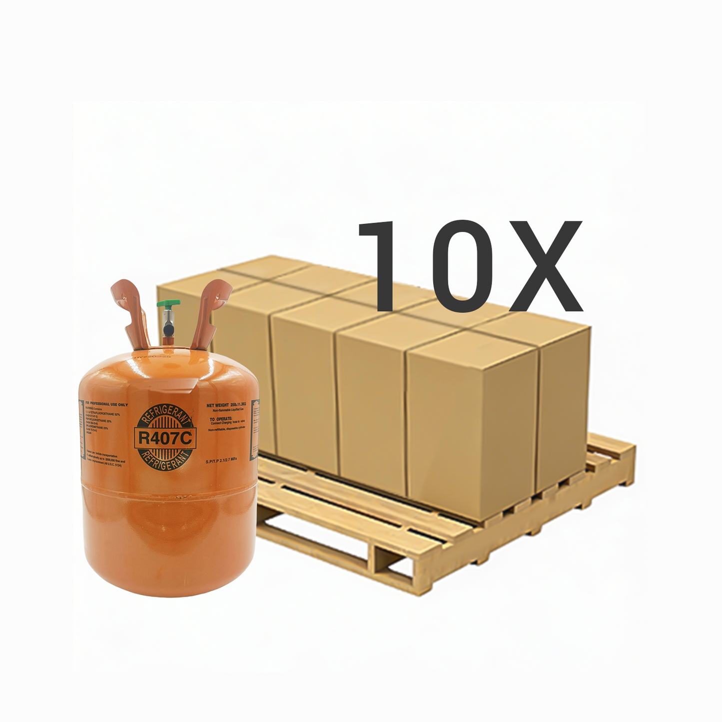 25LB R407C (R-407C) Refrigerant Gas | 5 Cylinders