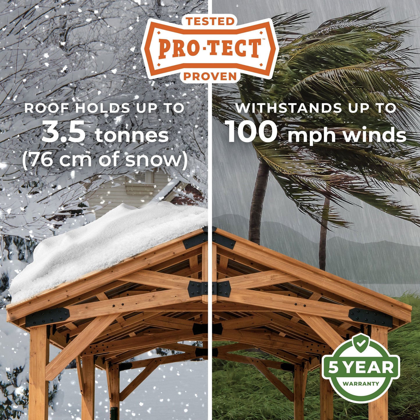 4.4m x 3.1m (14ft x 10ft) Norwood Gazebo