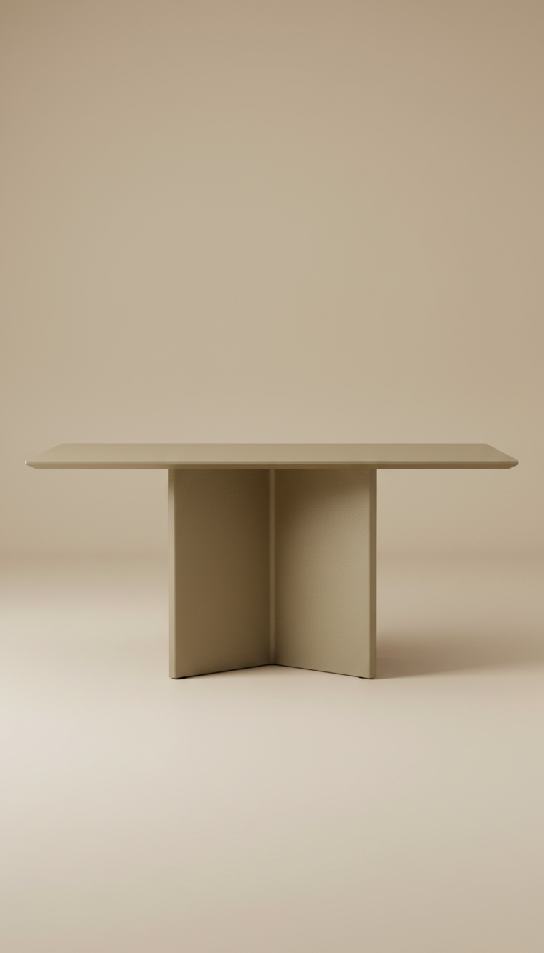 Powder-Coated Aluminum Dining Table