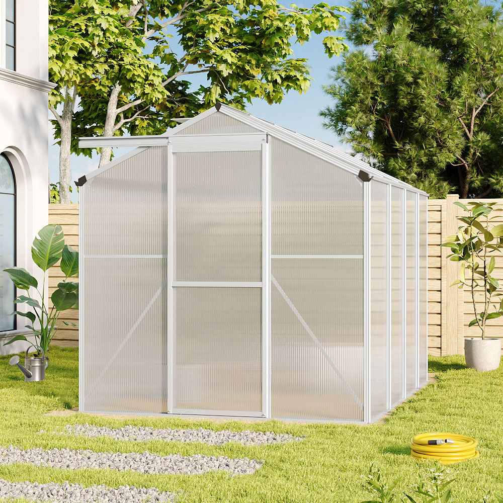 Aluminium Hobby Greenhouse – 8ft x 6ft