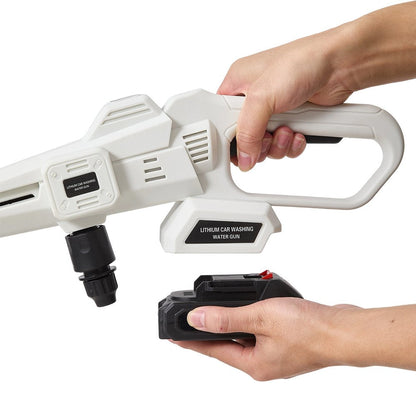 21V Cordless Handheld Pressure Washer – White & Black