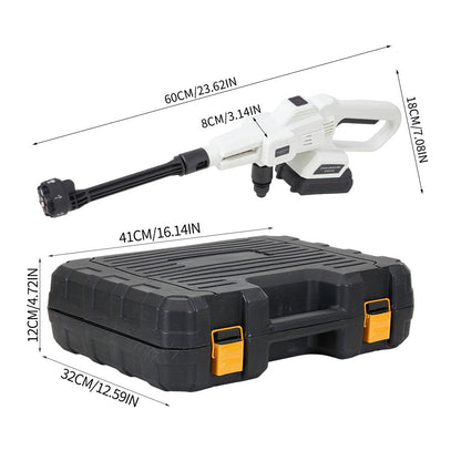 21V Cordless Handheld Pressure Washer – White & Black