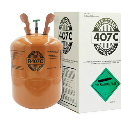 25LB R407C (R-407C) Refrigerant Gas | 40  Cylinders