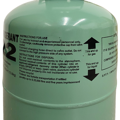 30LB R22 (R-22) Refrigerant Gas | 5 Cylinders