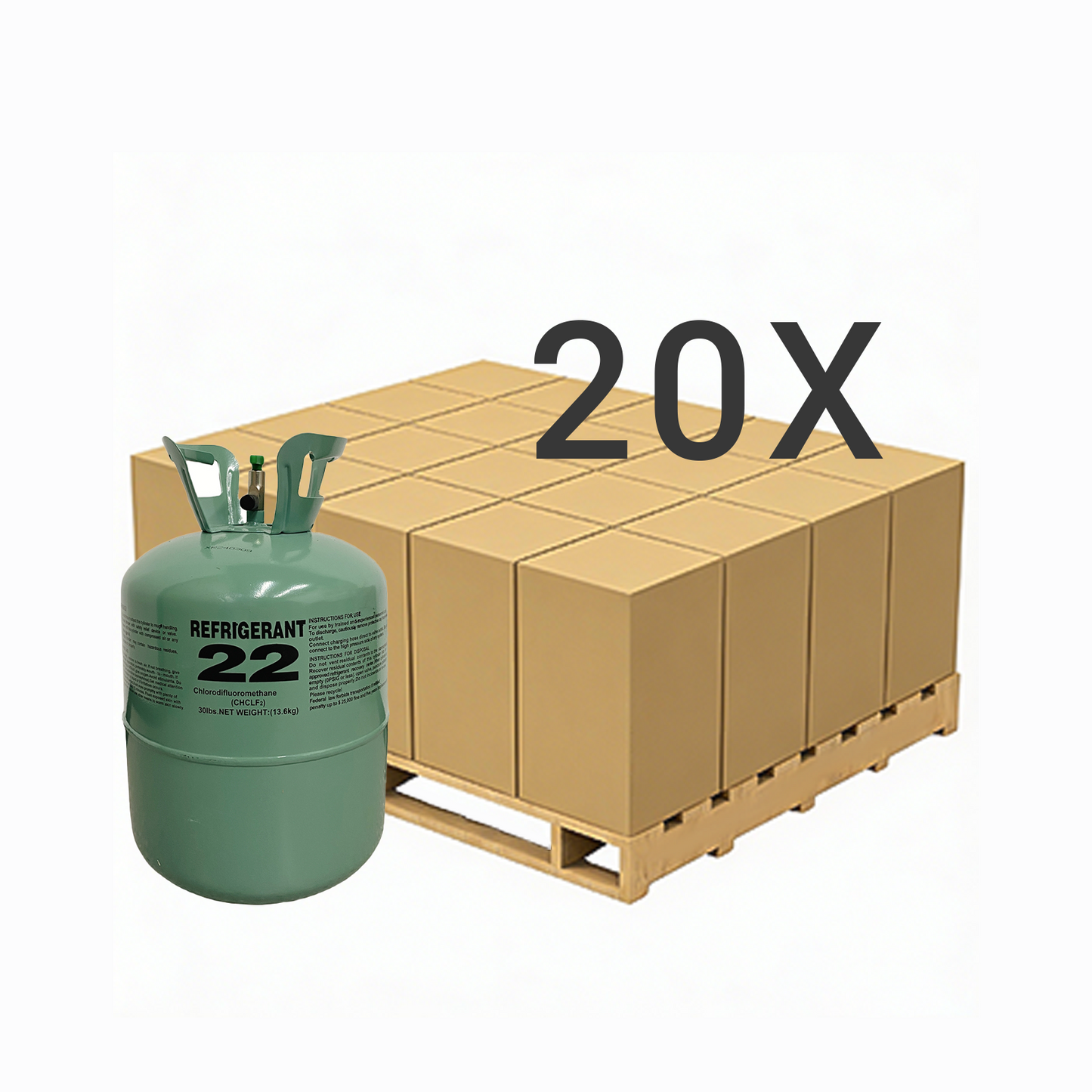 30LB R22 (R-22) Refrigerant Gas