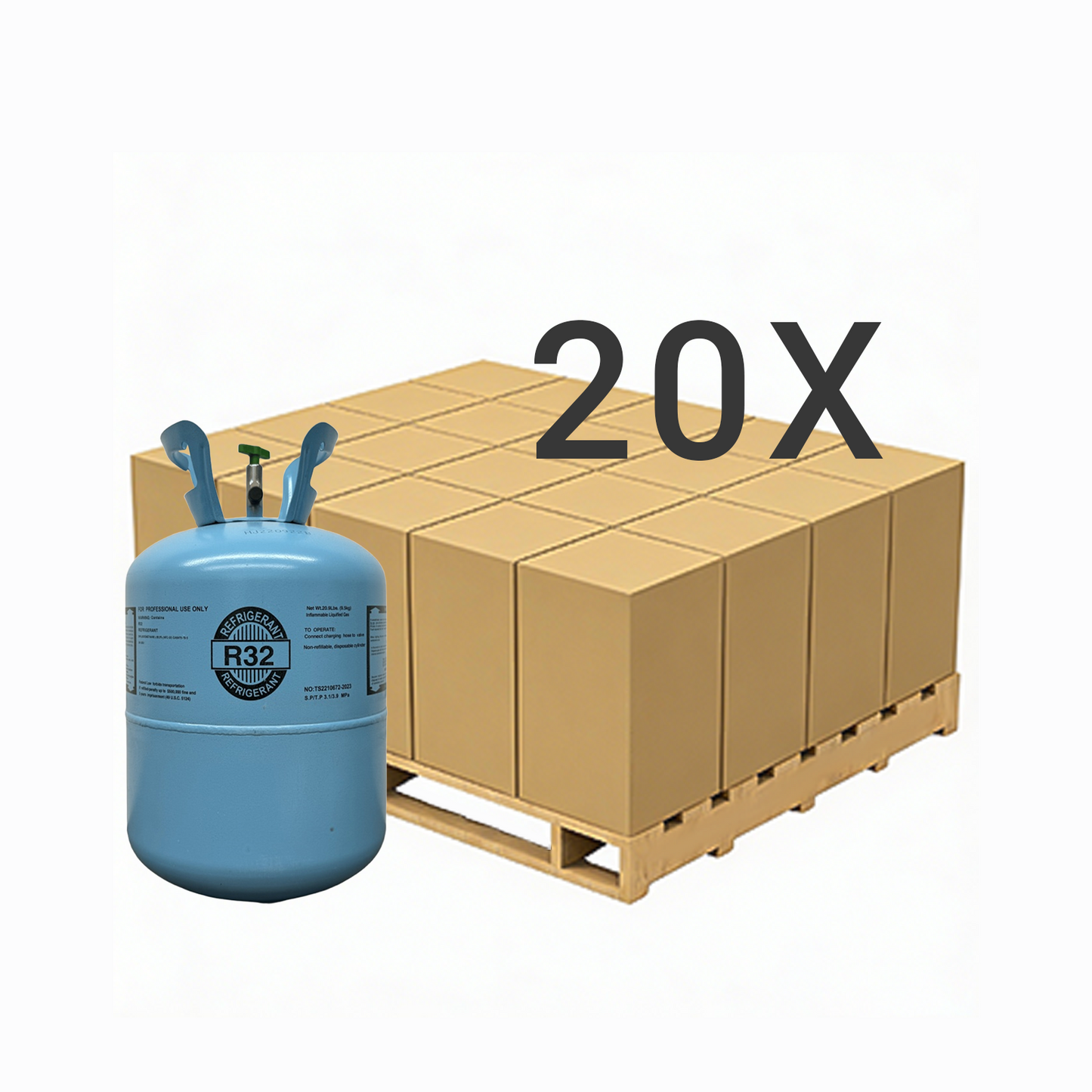 20.9LB R32 (R-32) Refrigerant Gas | 5 Cylinders