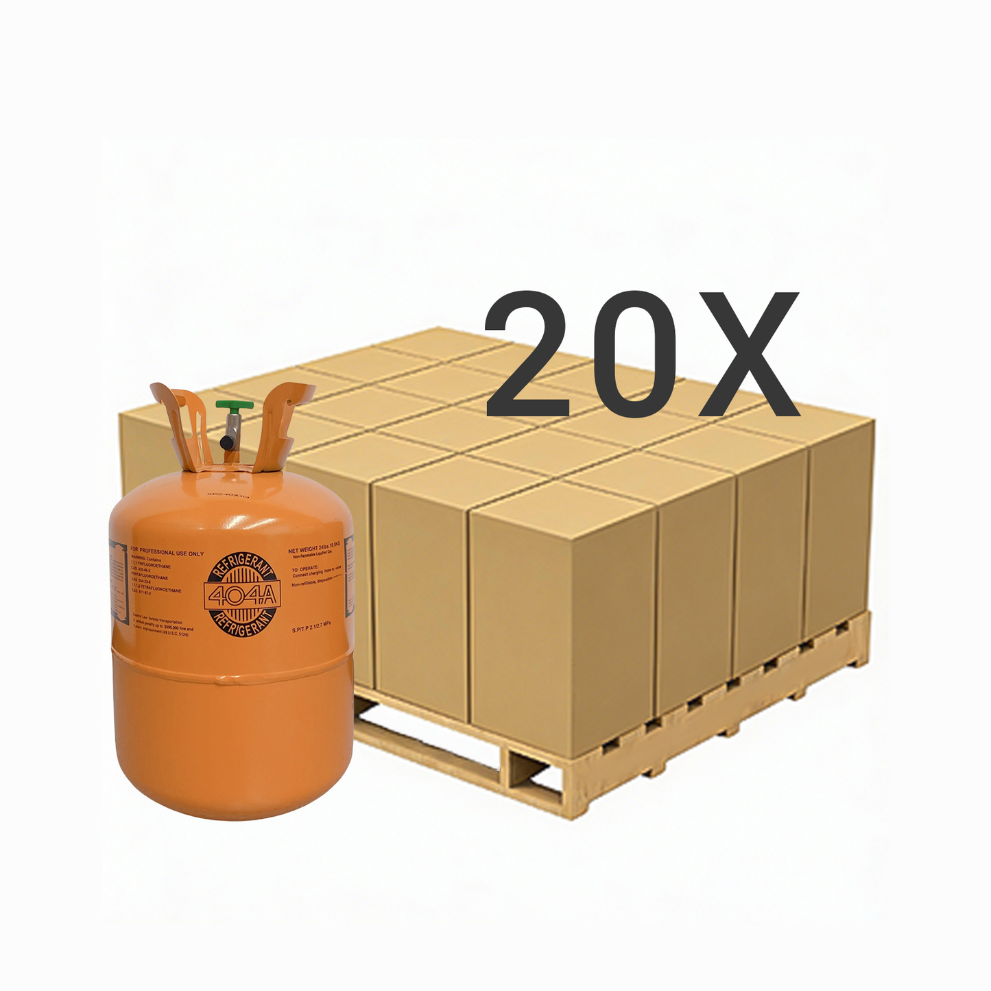 24LB R404A (R-404A) Refrigerant Gas | 5 Cylinders