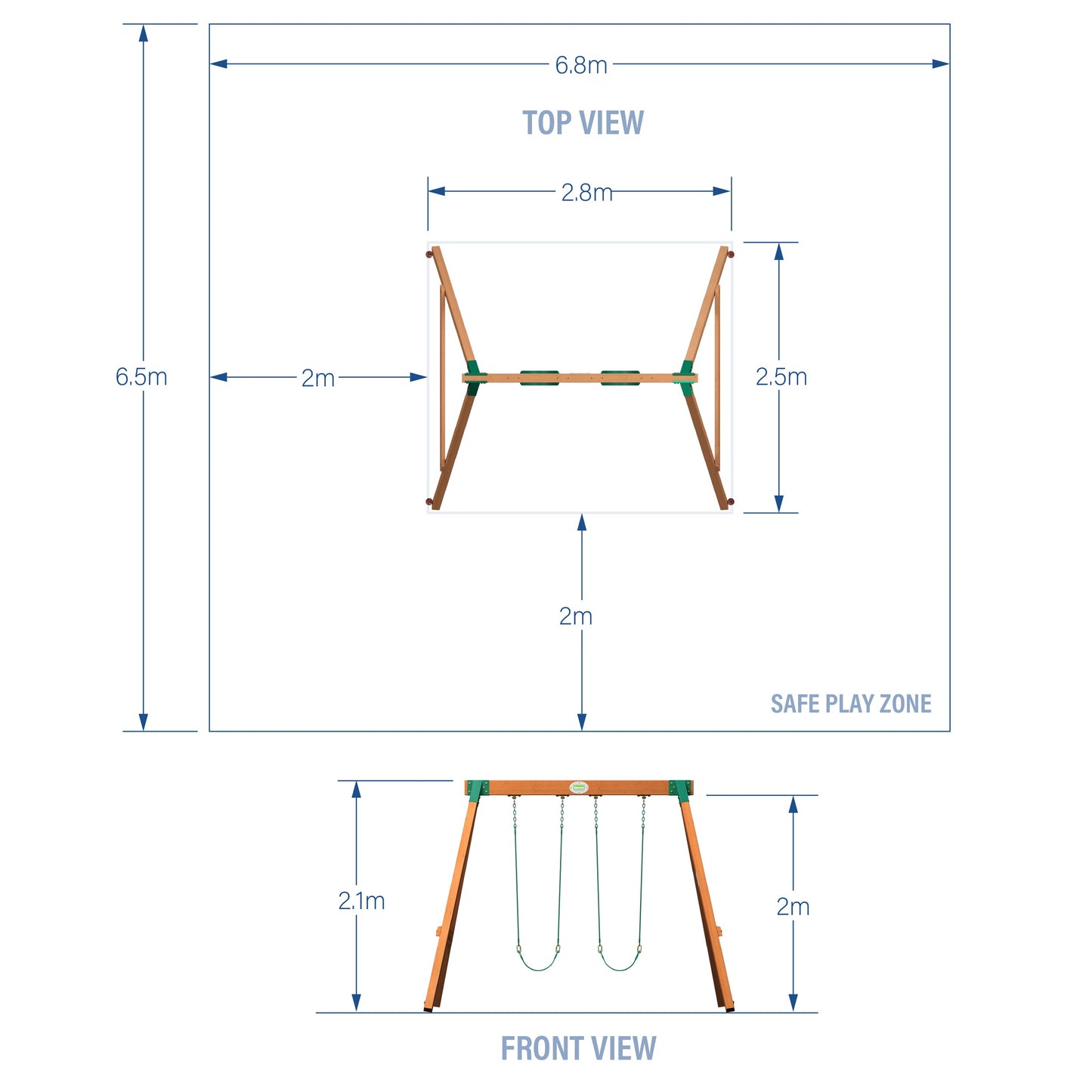 Durango Heavy-Duty Swing Set