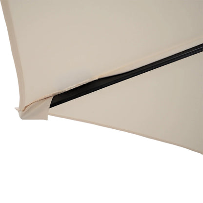 Hanging 2-Seater Egg Chair & Cream 3m Cantilever Parasol Bundle