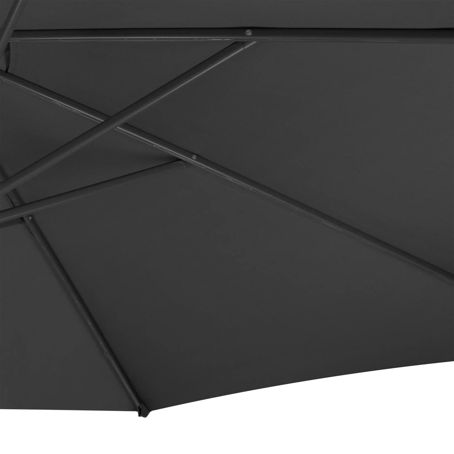 Hanging 2-Seater Egg Chair & Grey 3m Cantilever Parasol Bundle