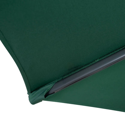 Hanging 2-Seater Egg Chair & Green 3m Cantilever Parasol Bundle