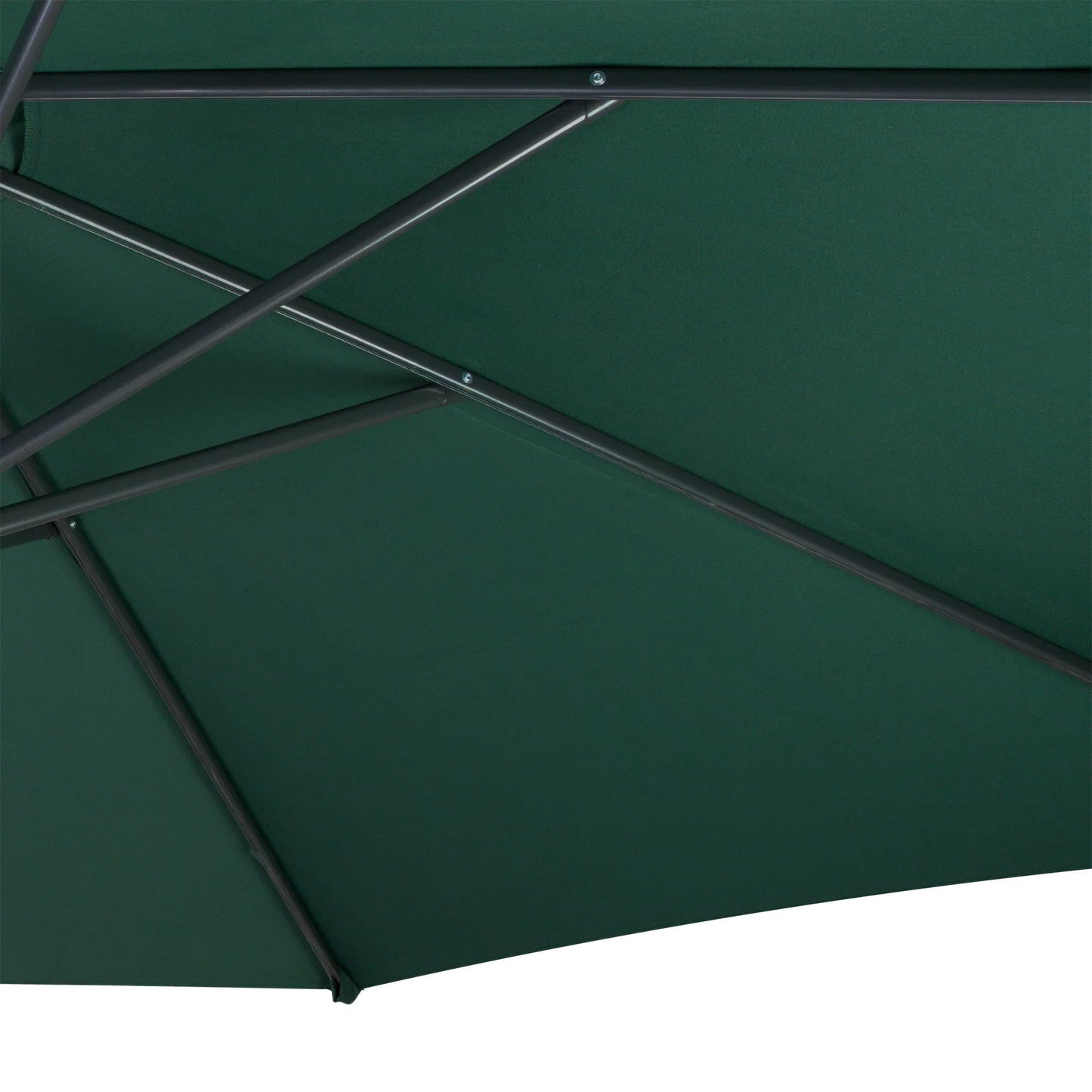 Hanging 2-Seater Egg Chair & Green 3m Cantilever Parasol Bundle
