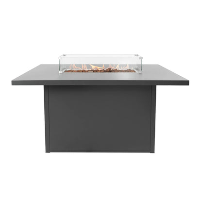 Aluminium 7 Seater Garden Furniture Set With Fire Pit