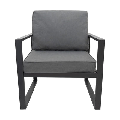 Aluminium 7 Seater Garden Furniture Set With Fire Pit