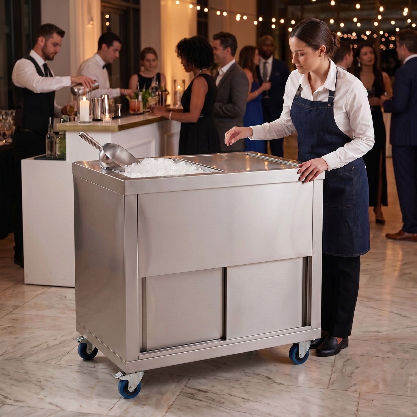 Mobile Ice Cart - 1000mm