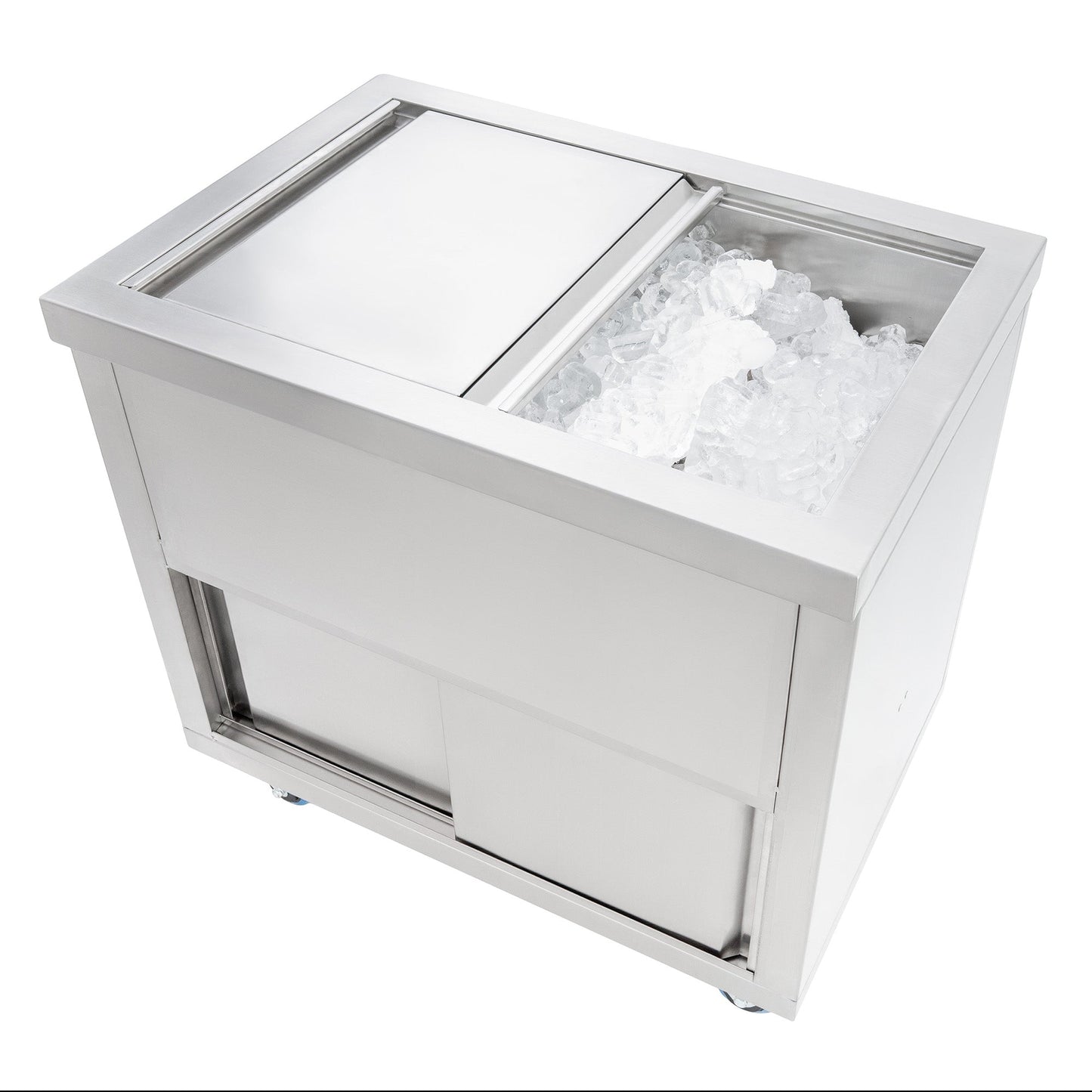 Mobile Cocktail Bar Station & Ice Cart – 800mm