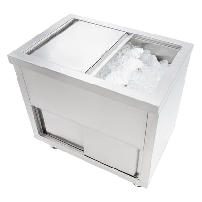 Mobile Cocktail Bar Station & Ice Cart – 800mm
