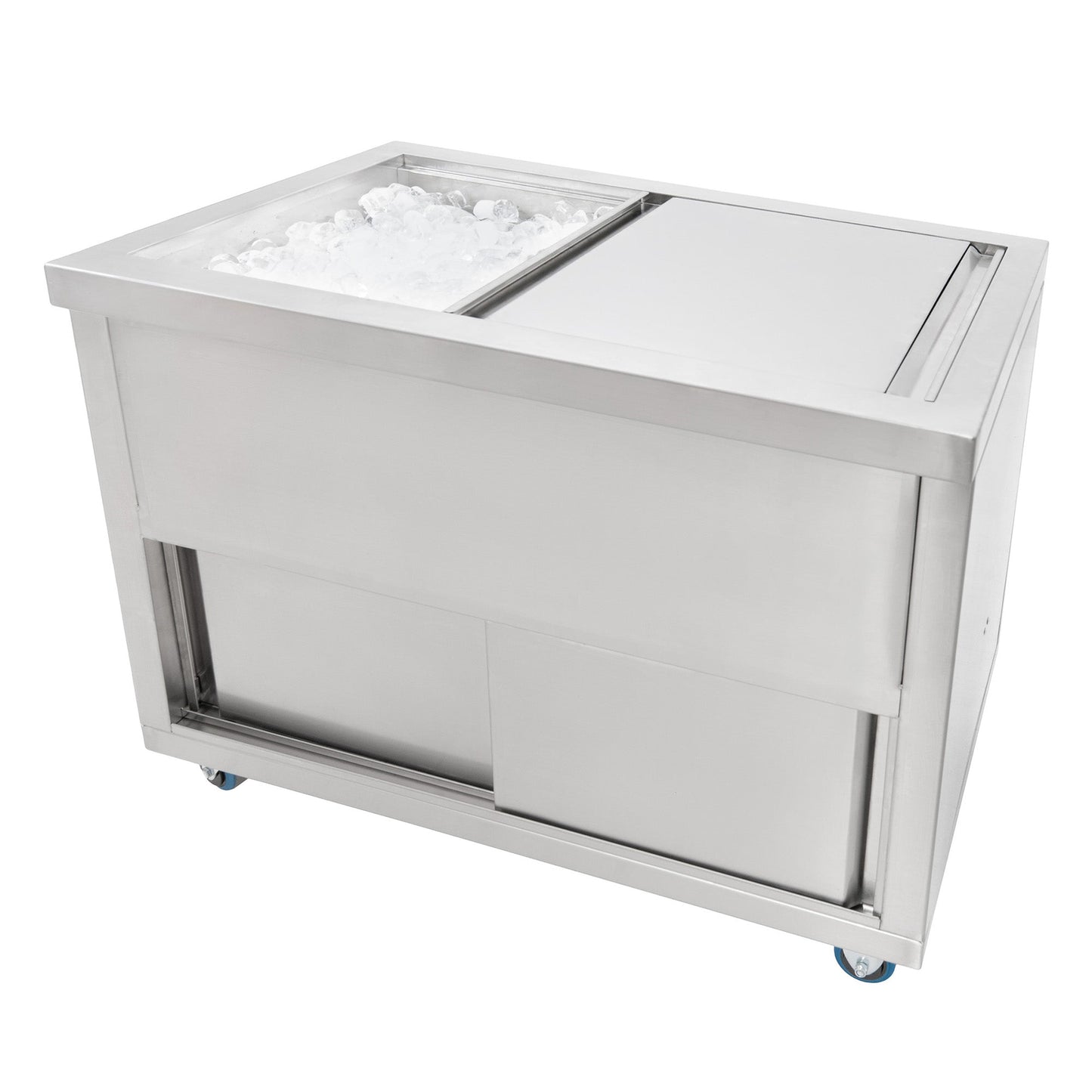 Mobile Cocktail Bar Station & Ice Cart – 1000mm