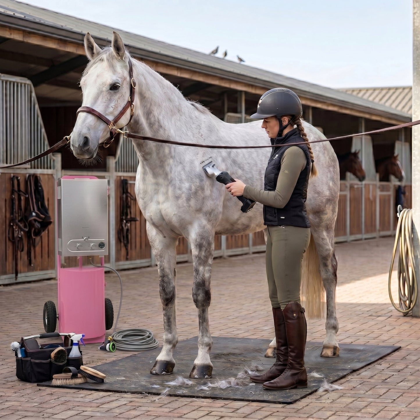 Horse Shower & Cordless Clippers – Pink