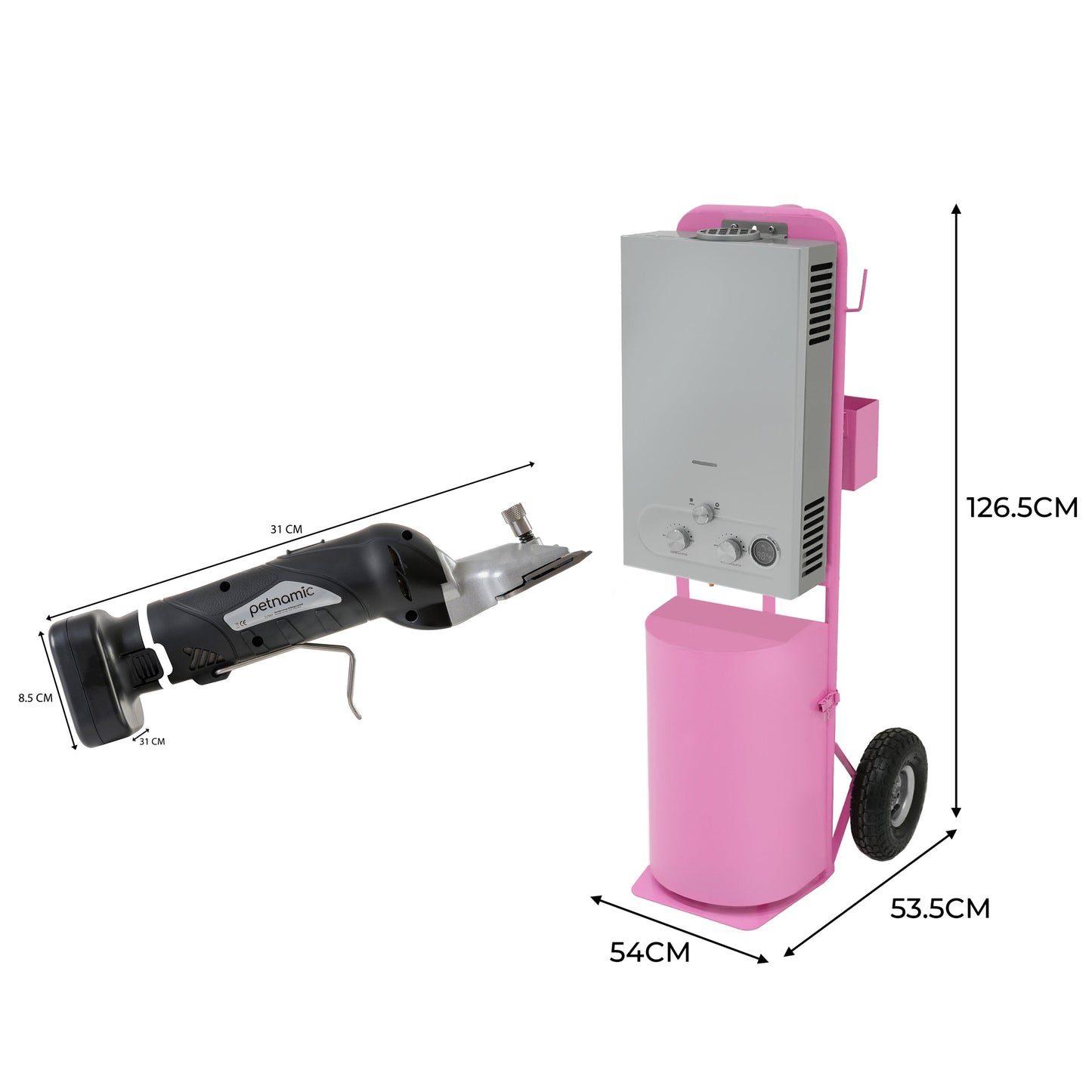 Horse Shower & Cordless Clippers – Pink