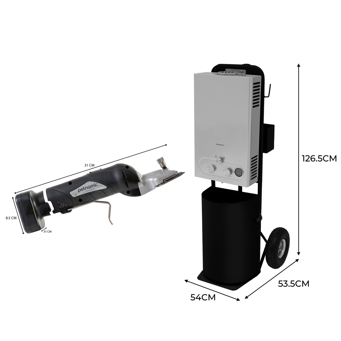 Horse Shower & Cordless Clippers – Black