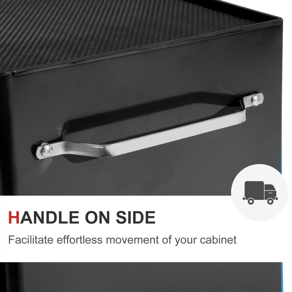 5-Drawer Lockable Tool Storage Trolley – Black