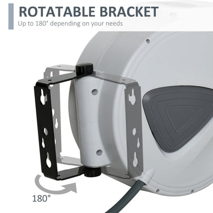 Retractable Air Hose Reel – 15m with 3/8" Hose