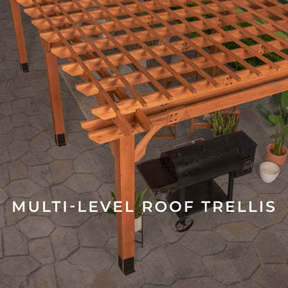 6.1m x 3.7m (20ft x 12ft) Beaumont Pergola