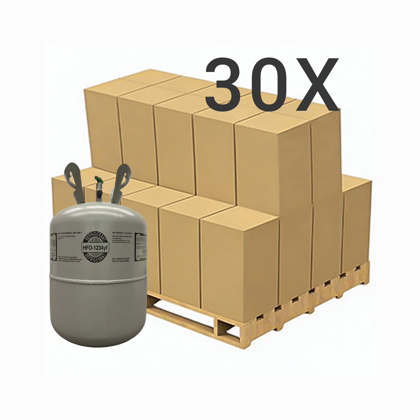 11 LB R1234yf (R-1234yf) Refrigerant Gas