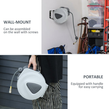 Retractable Air Hose Reel – 15m with 3/8" Hose