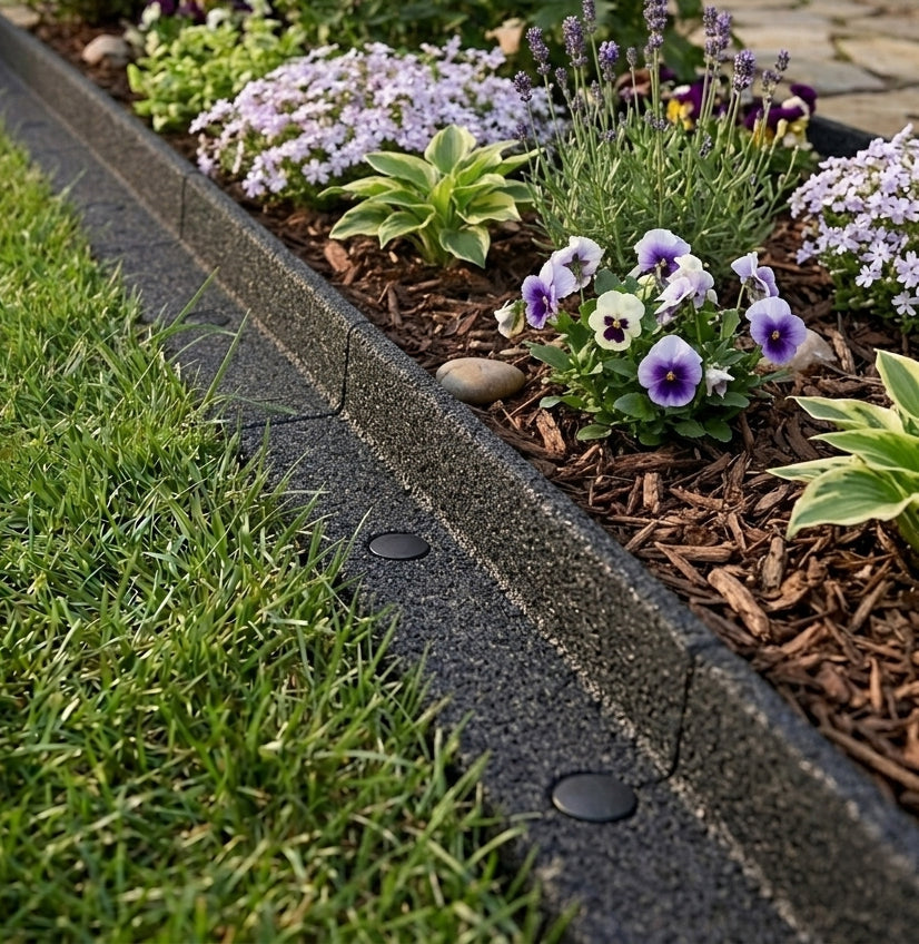 Flexible Lawn Edging 36m With Mallet - Grey
