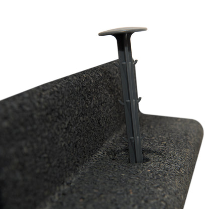 Flexible Lawn Edging 7.2m With Mallet  - Grey