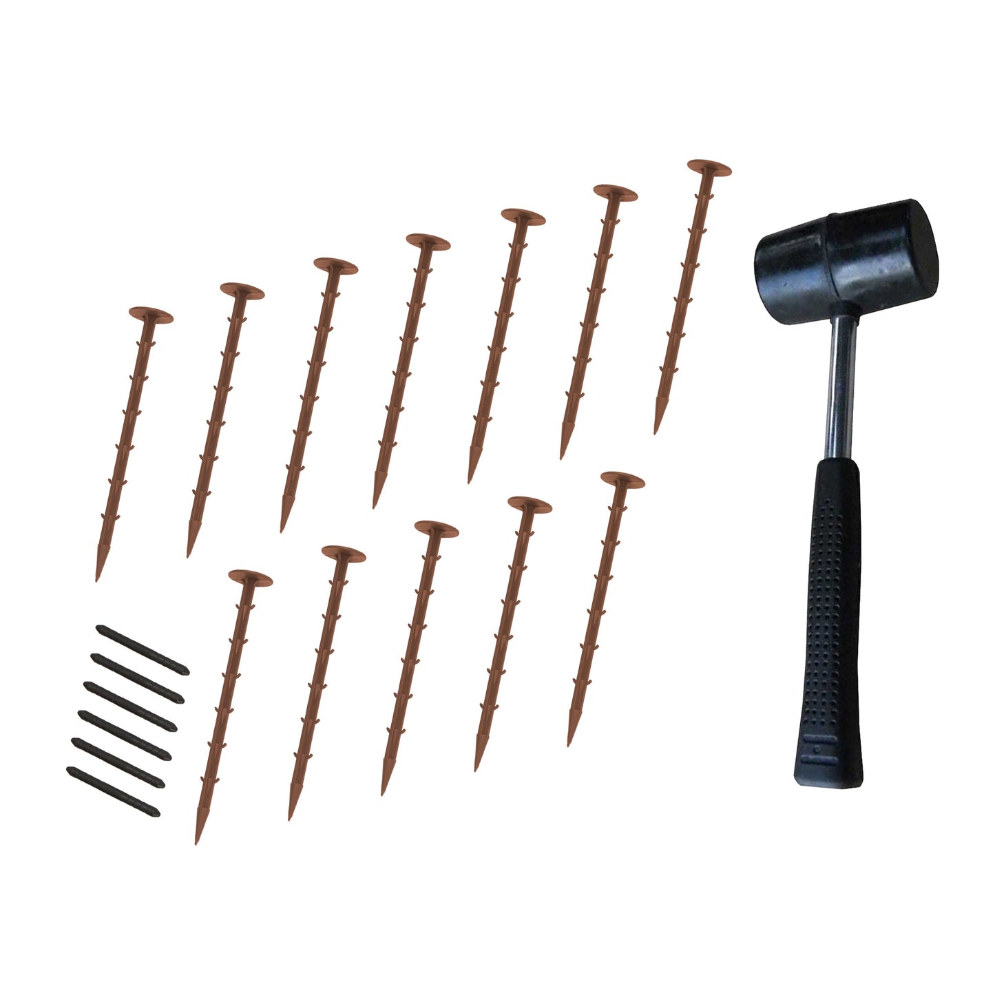 Flexible Lawn Edging 55.2m With Mallet - Terracotta