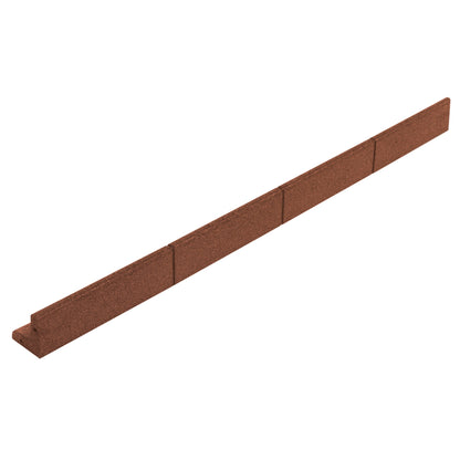 Flexible Lawn Edging 21.6m With Mallet - Terracotta