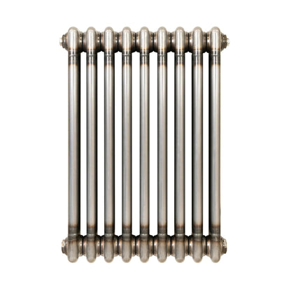 Traditional 3 Column Radiator - 600 x 425mm - Raw Metal