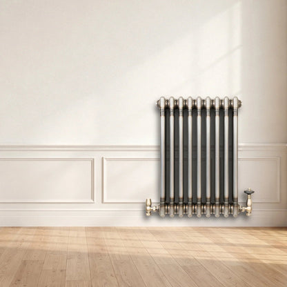 Traditional 3 Column Radiator - 600 x 425mm - Raw Metal