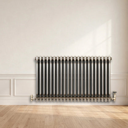 Traditional 3 Column Radiator - 600 x 1010mm - Raw Metal
