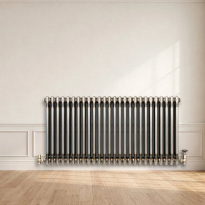 Traditional 3 Column Radiator - 600 x 1190mm - Raw Metal