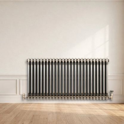 Traditional 3 Column Radiator - 600 x 1190mm - Raw Metal