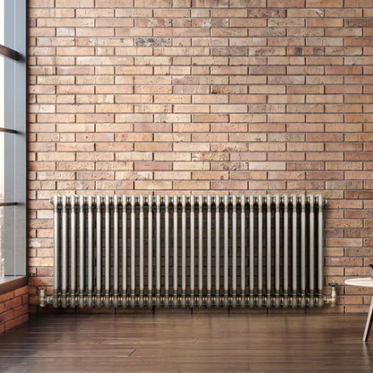 Traditional 3 Column Radiator - 600 x 1460mm - Raw Metal