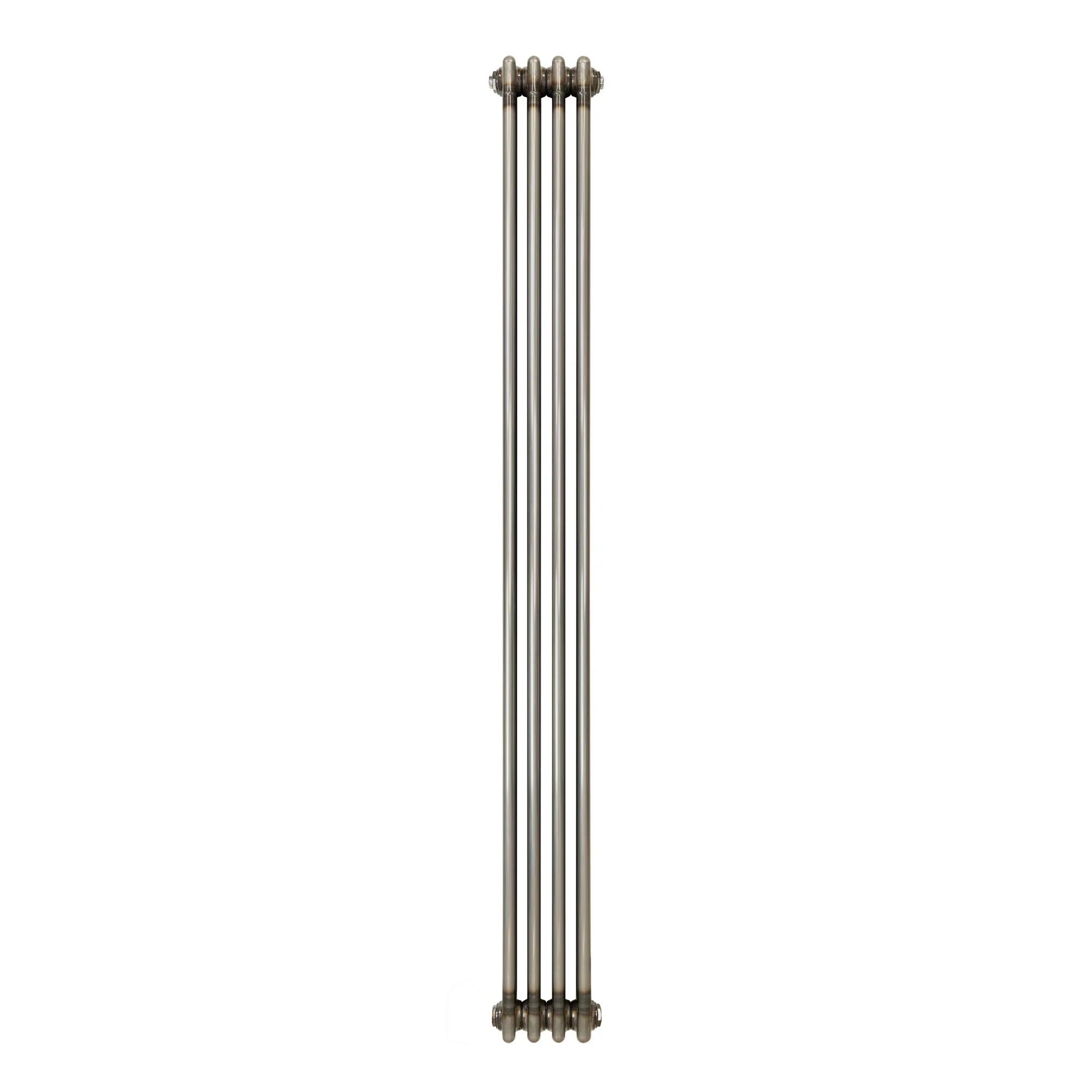 Traditional 3 Column Radiator - 1800 x 200mm - Raw Metal