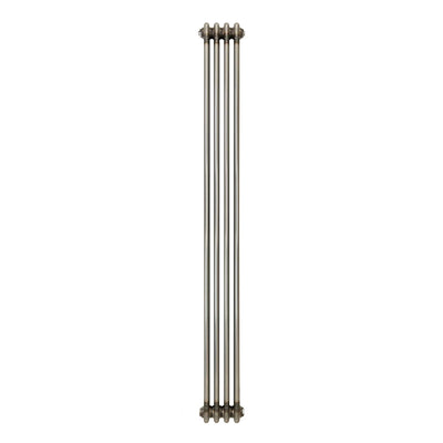 Traditional 3 Column Radiator - 1800 x 200mm - Raw Metal