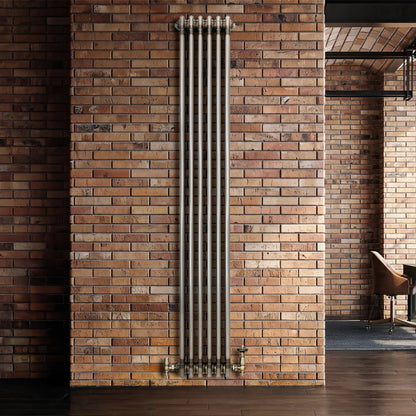 Traditional 3 Column Radiator - 1800 x 290mm - Raw Metal