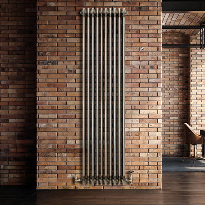 Traditional 3 Column Radiator - 1800 x 470mm - Raw Metal